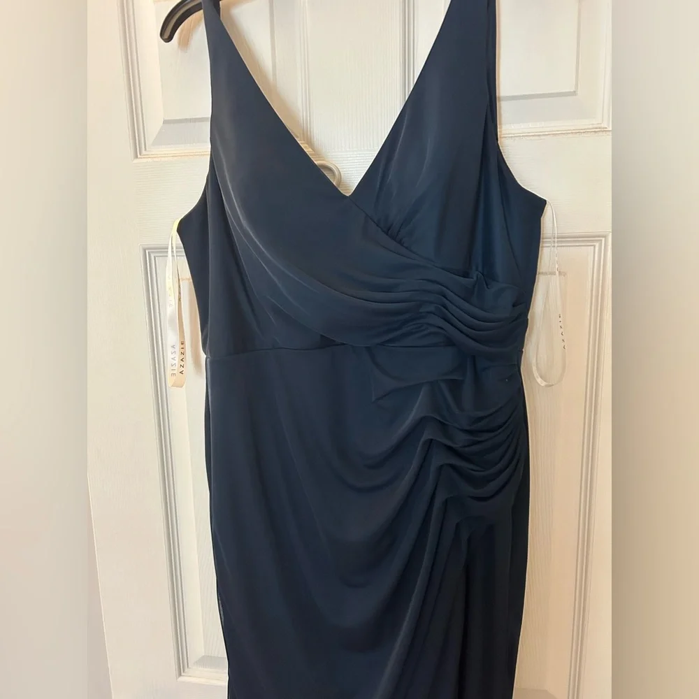 Azazie bridesmaid dress- dark navy color - Picture 10 of 13